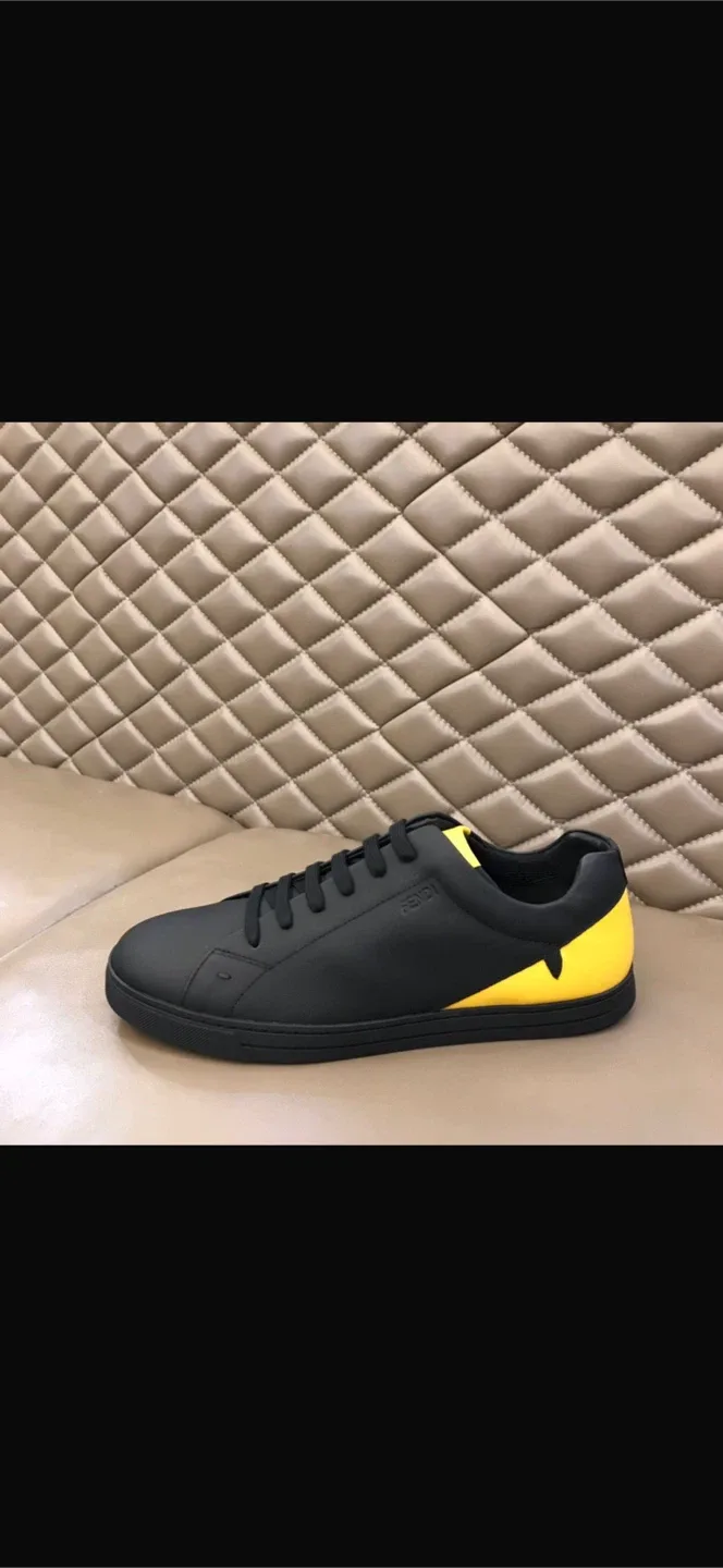 Fendi Black & Yellow Men's Sneakers image indicator(5)
