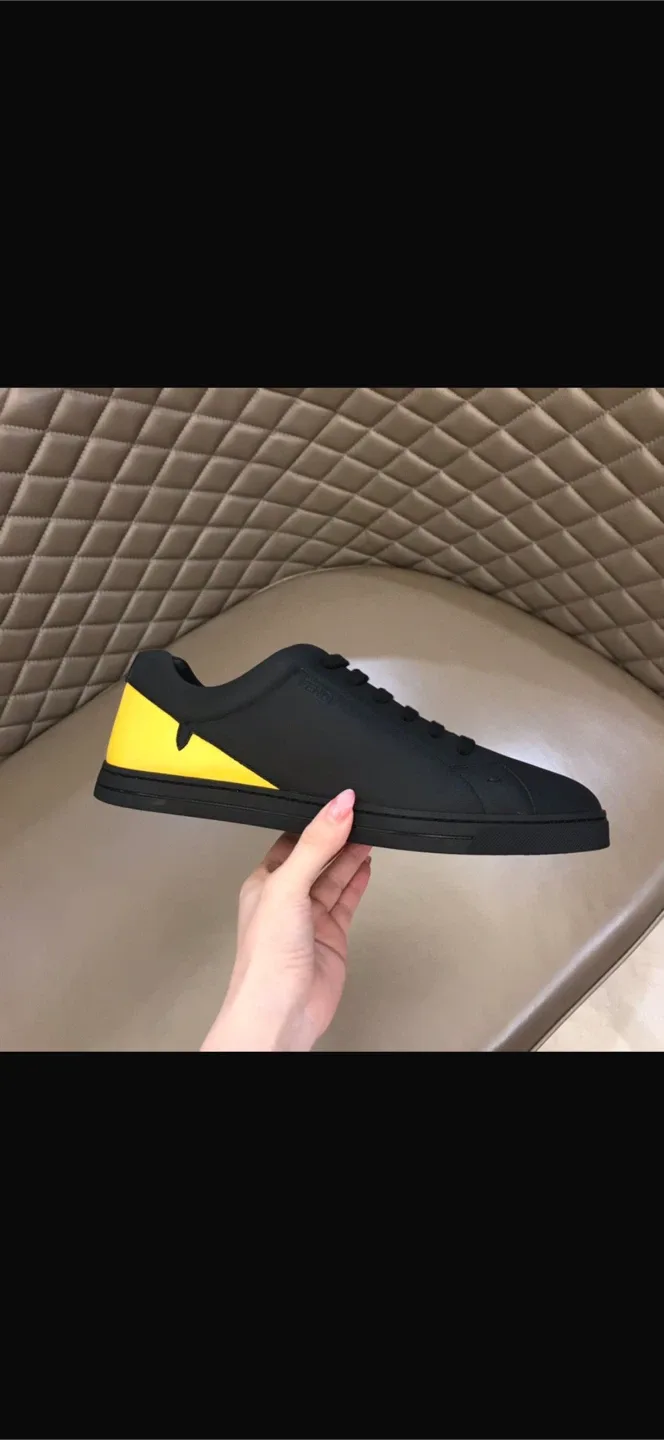 Fendi Black & Yellow Men's Sneakers image indicator(6)