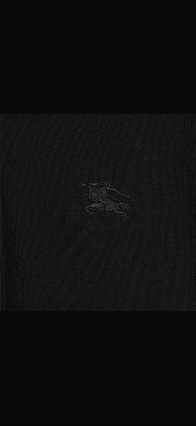 Burberry Black Polo Shirt - Size M image indicator(3)