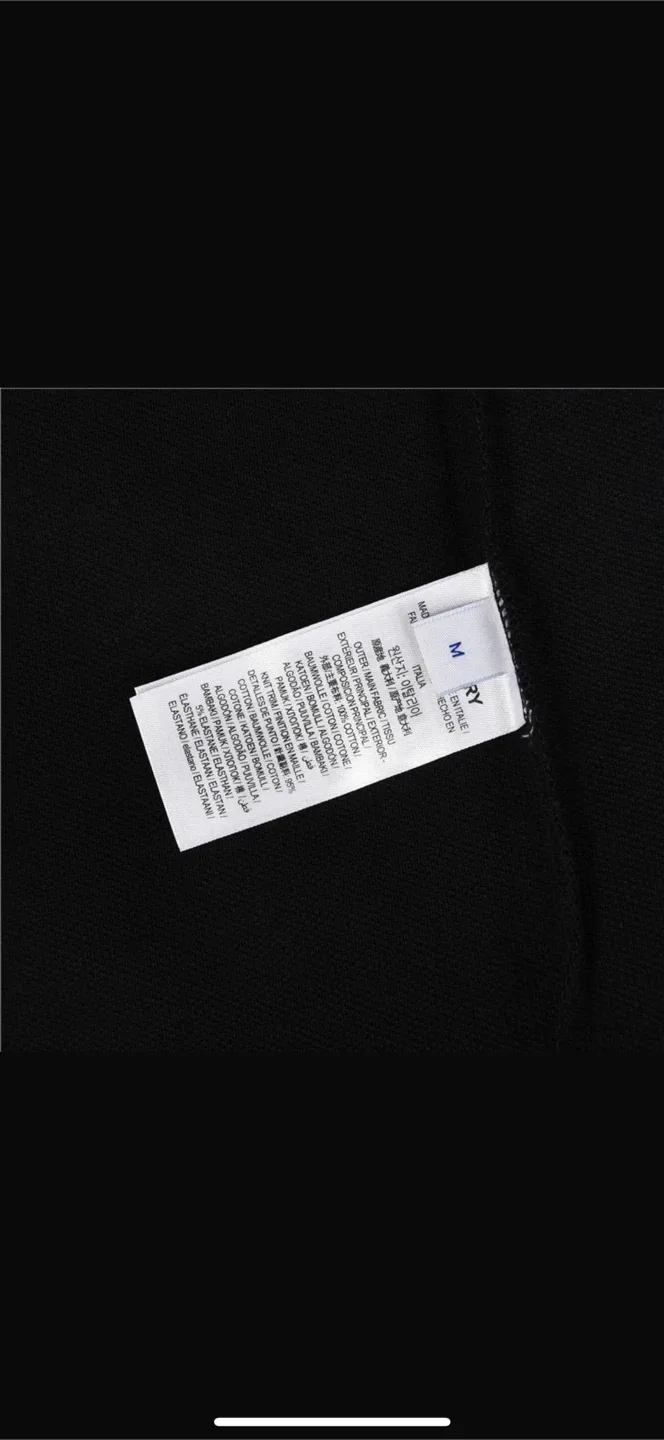 Burberry Black Polo Shirt - Size M image indicator(4)