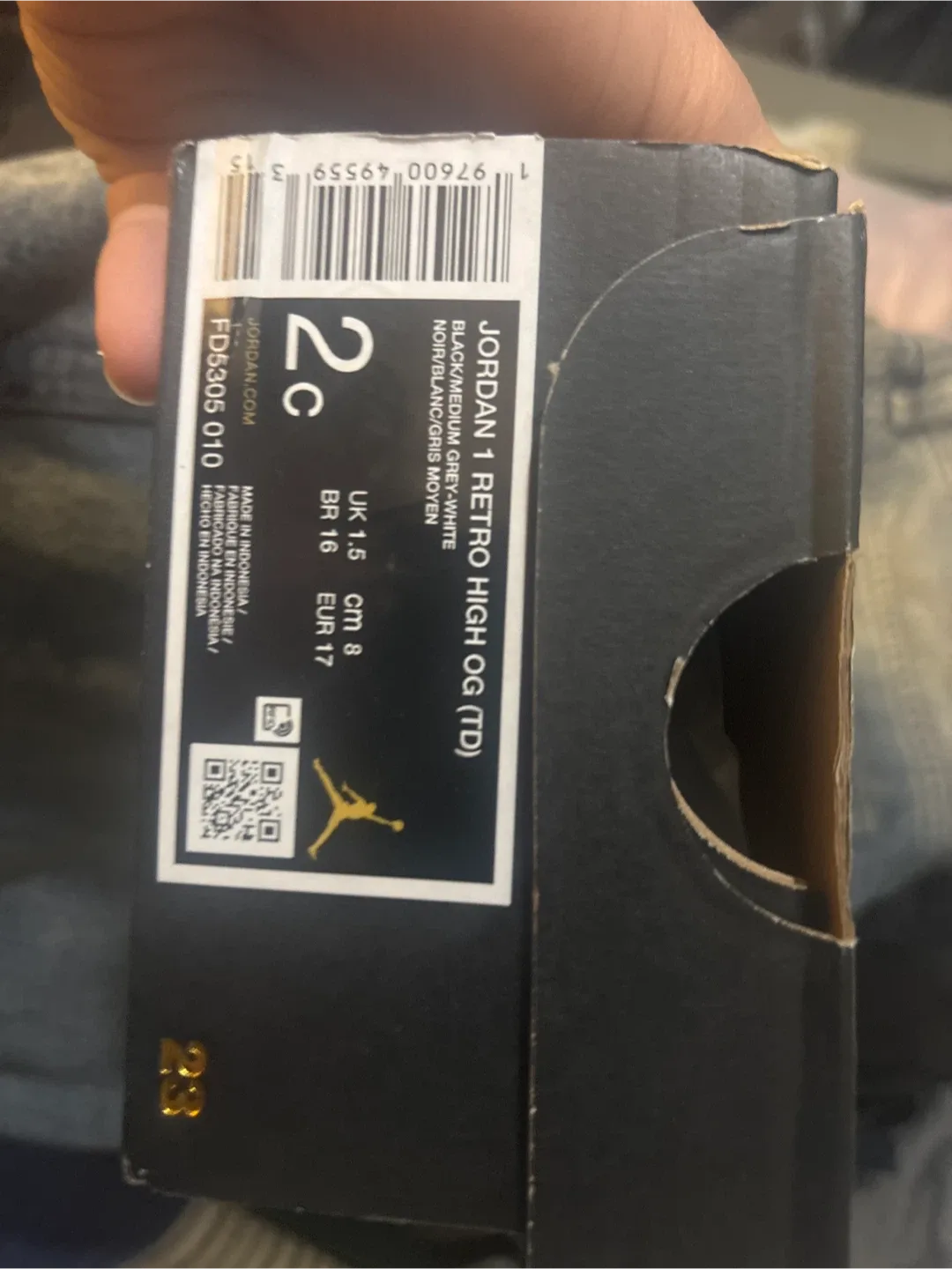 Jordan 1 Retro High OG (TD) Size 2C image indicator(2)