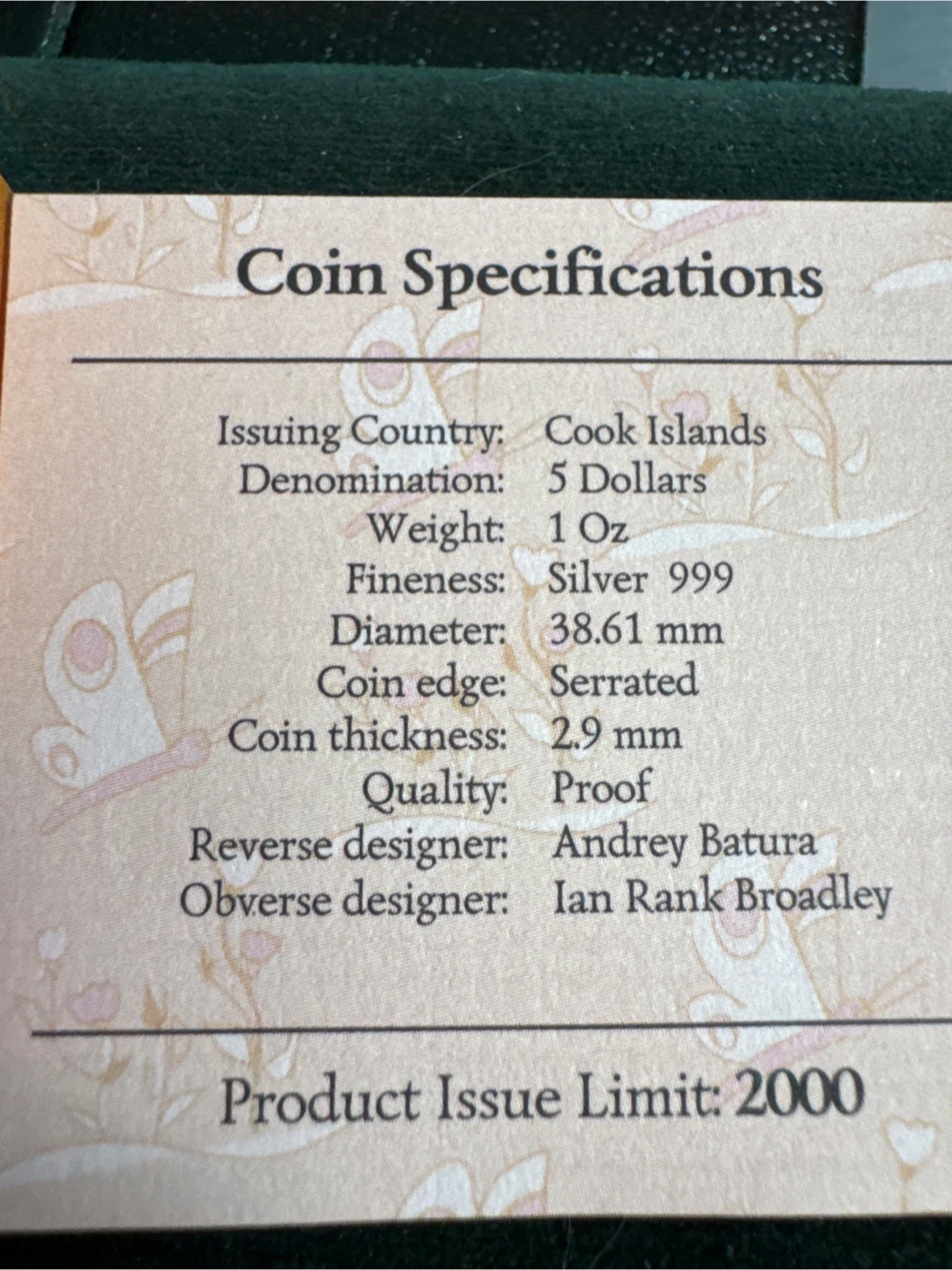 Kotenok Gav silver proof coin. Cook Islands cartoon - photo 3