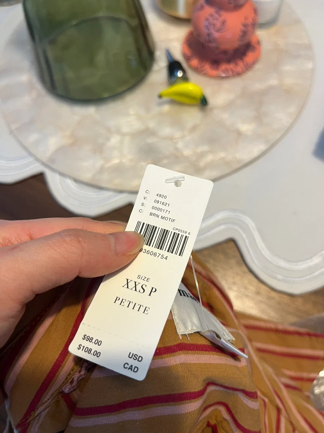 BNWT Anthropologie Maeve Bennet Shirt XXS P (runs big) image indicator(7)