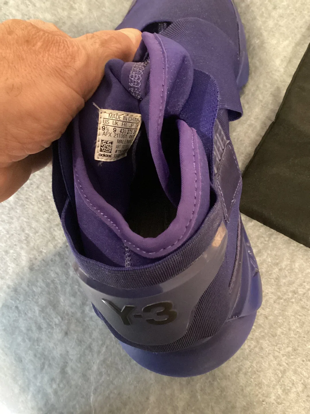 Y-3 Adidas Qasa Purple Sneakers Size US 9 image indicator(3)