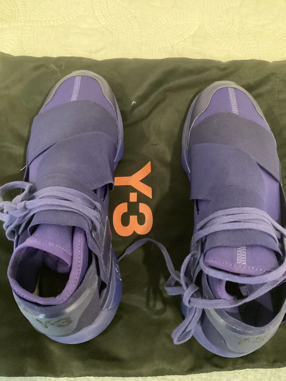 Y-3 Adidas Qasa Purple Sneakers Size US 9 thumbnail