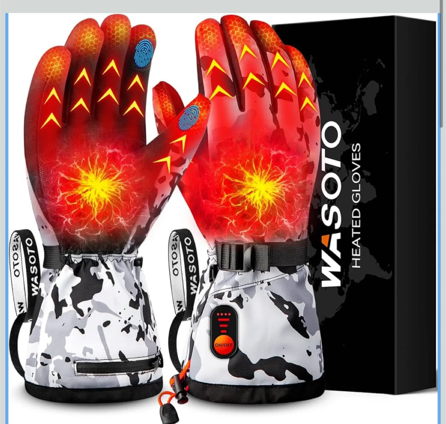 WASOTO Heated Gloves - Waterproof, Touchscreen, Size L thumbnail