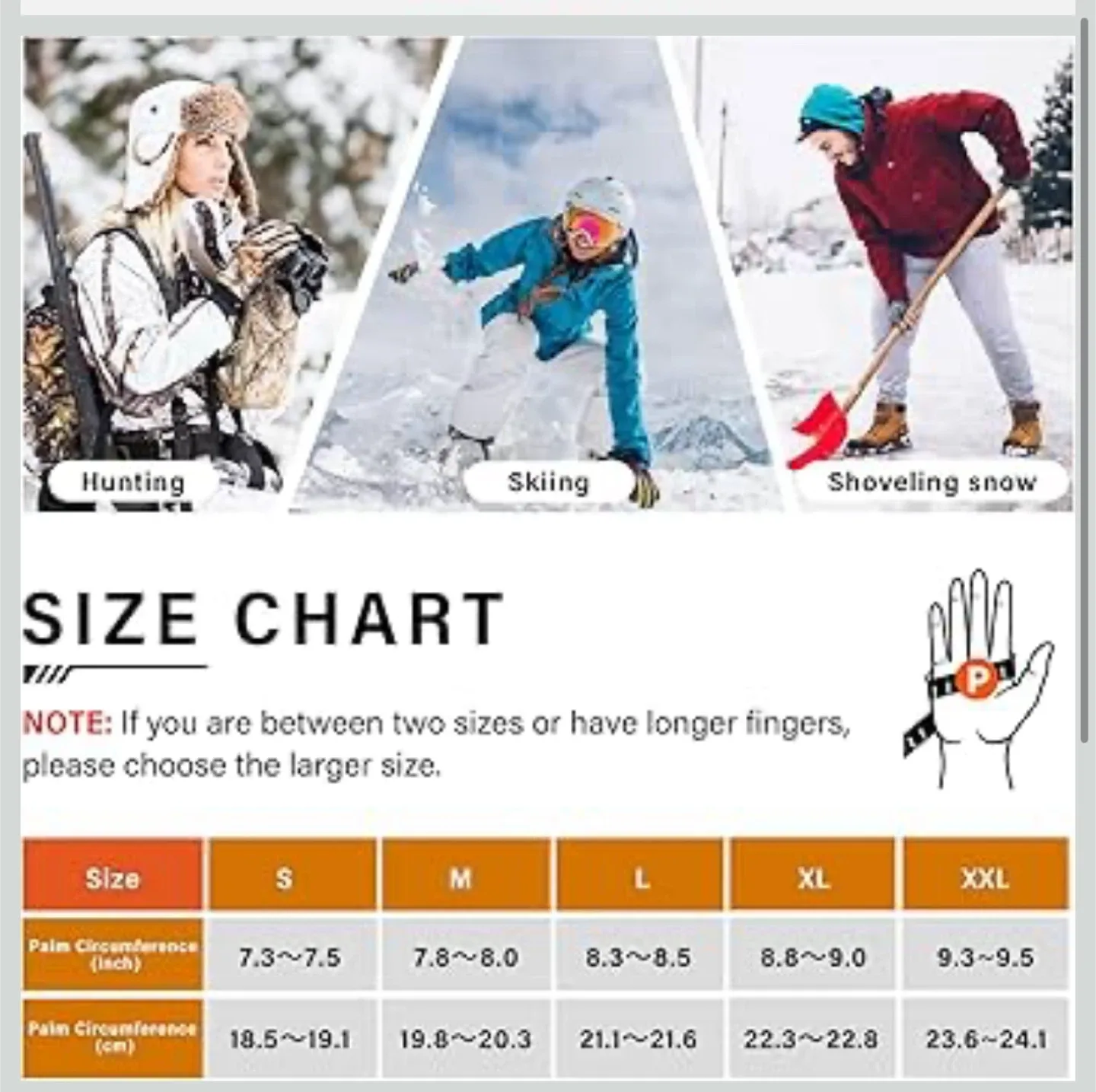 WASOTO Heated Gloves - Waterproof, Touchscreen, Size L image indicator(3)