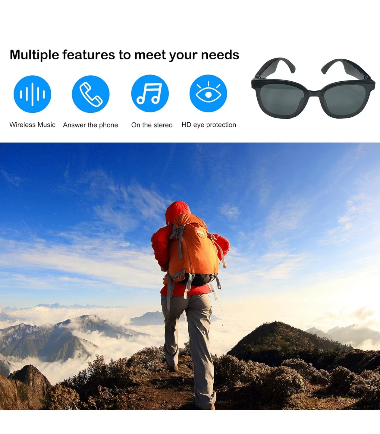 Bluetooth 5.3 Audio Sunglasses image indicator(5)