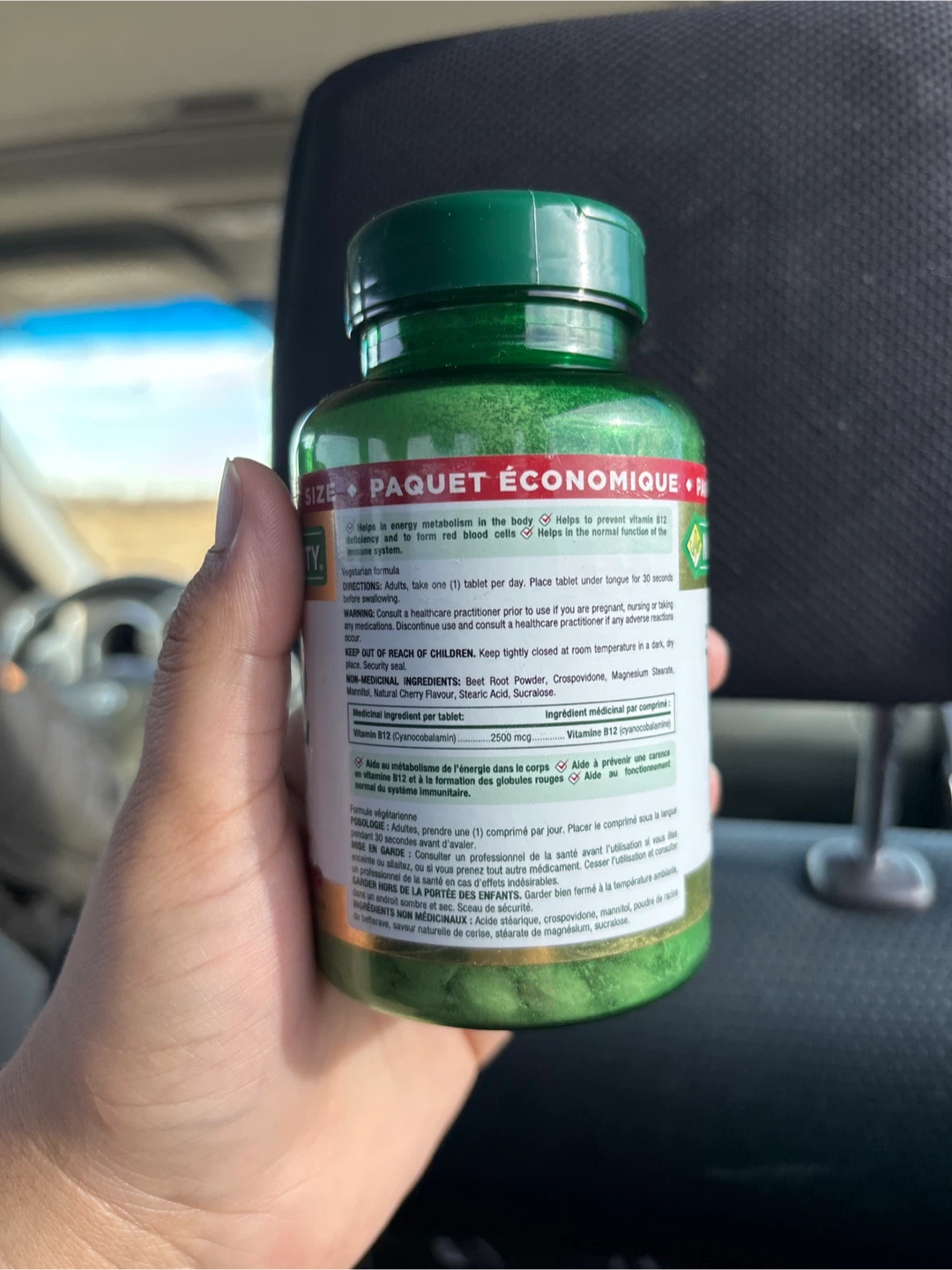 Nature's Bounty Vegetarian B-12 2500 mcg - Exp 02/2027 - photo 2
