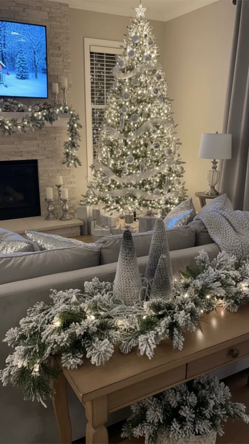 Handmade knit ombré trees - packaged for gifting image indicator(2)