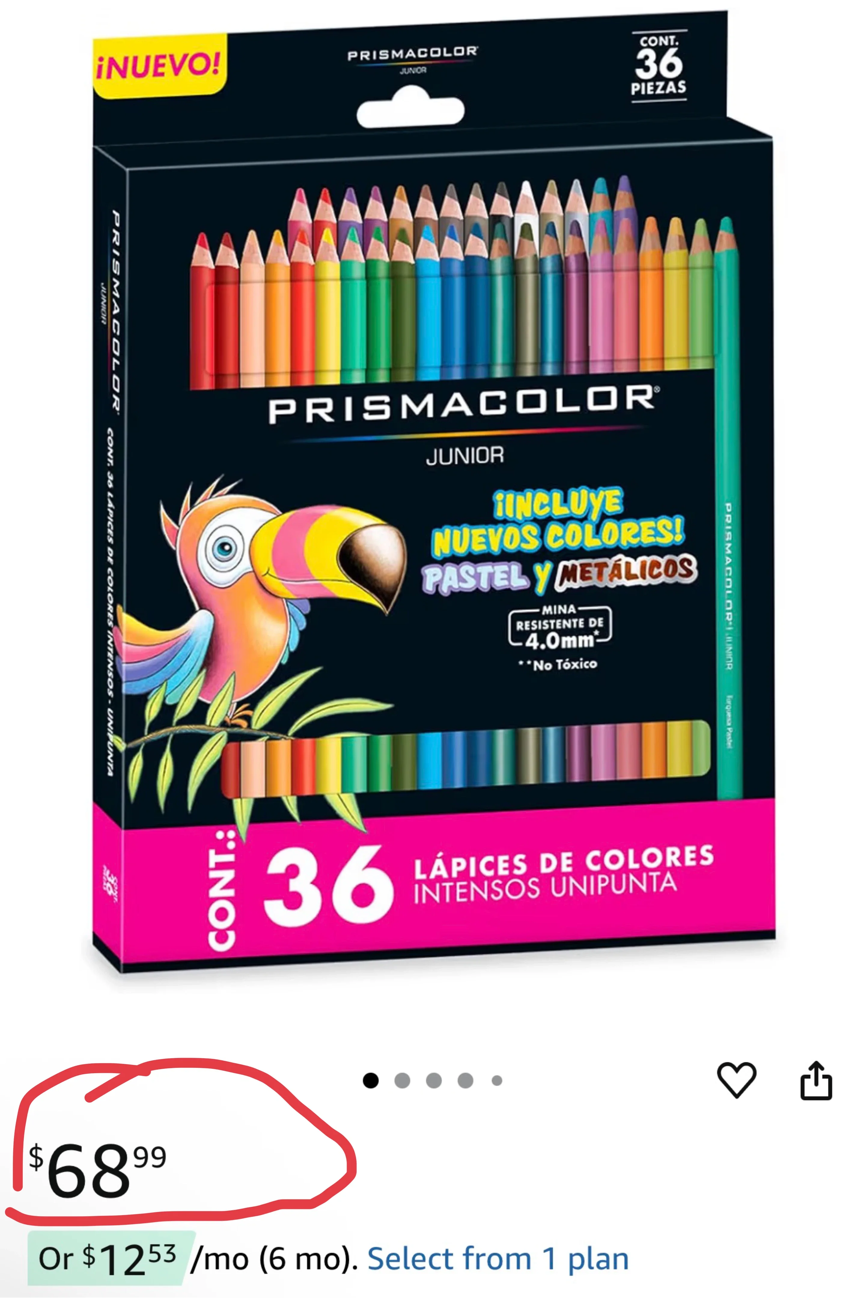 BNIB Prismacolor Colored Pencil Crayons Set of 36 image indicator(6)