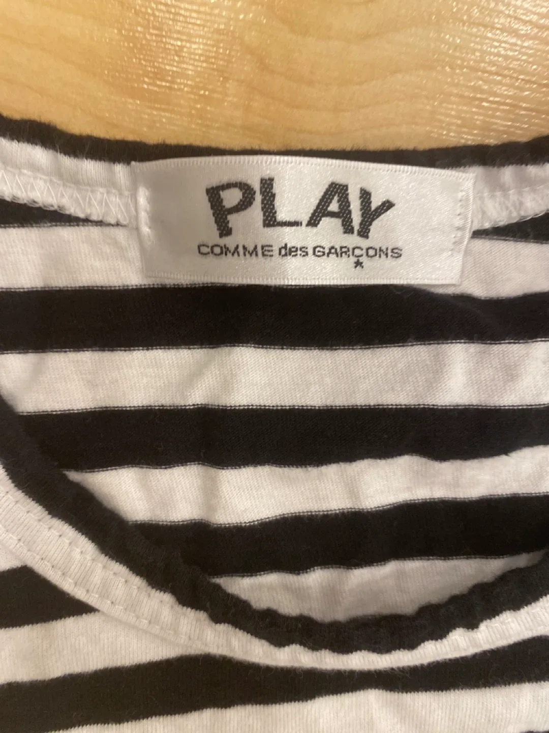 Comme des Garçons PLAY size s striped T-Shirt image indicator(4)