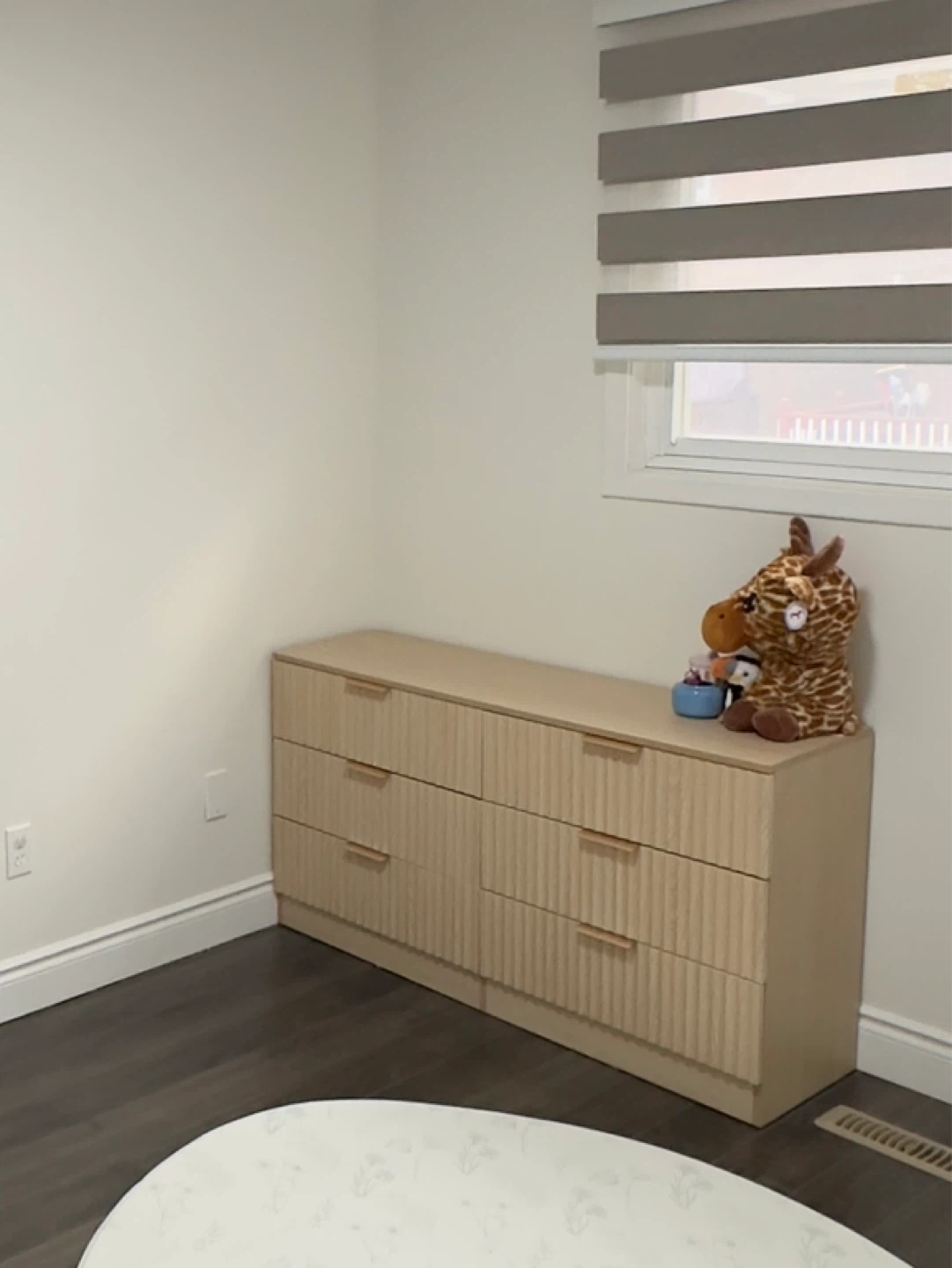 Ebern Designs High Gloss 6-Drawer Dresser - Light Oak - photo 3