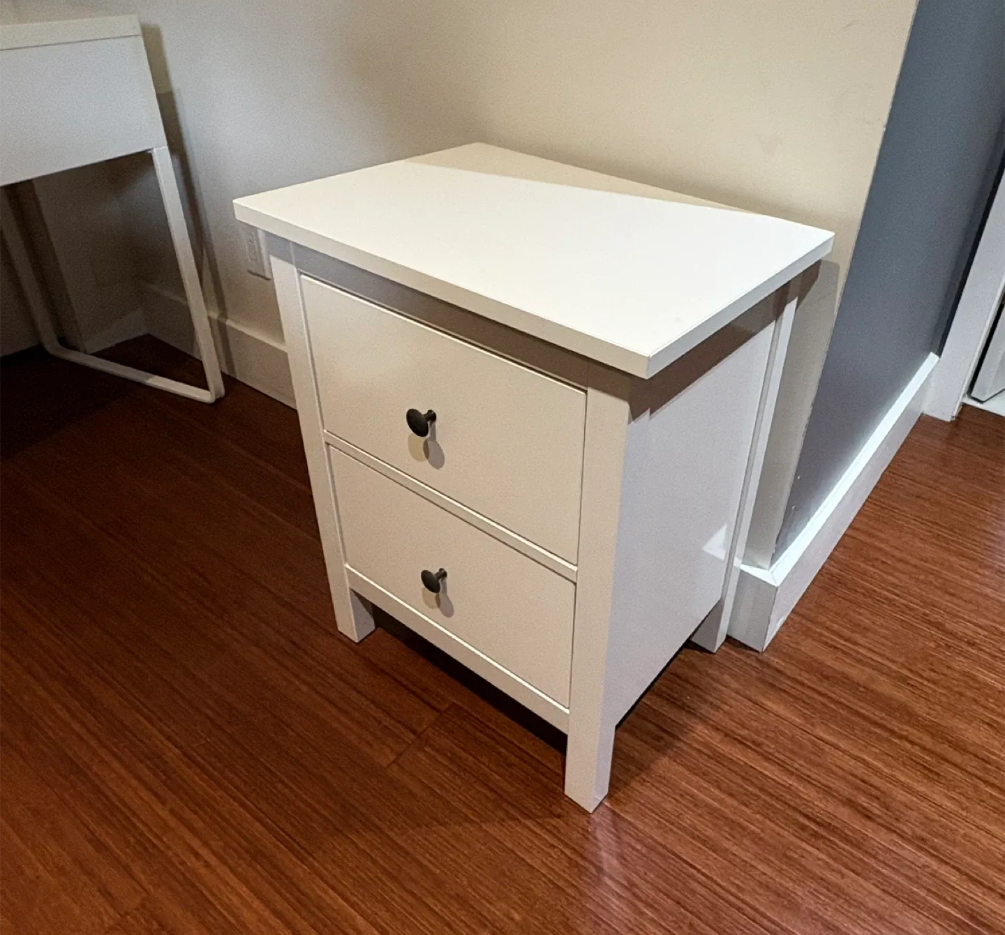 IKEA White 2-Drawer Nightstand image indicator(2)