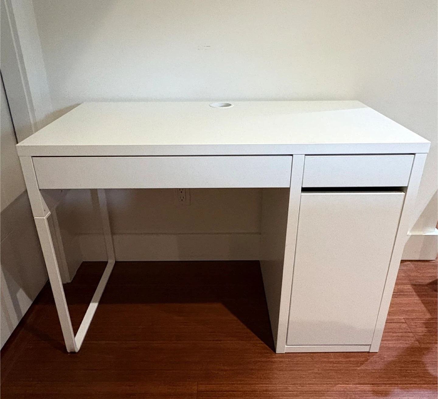 IKEA White Desk with Storage