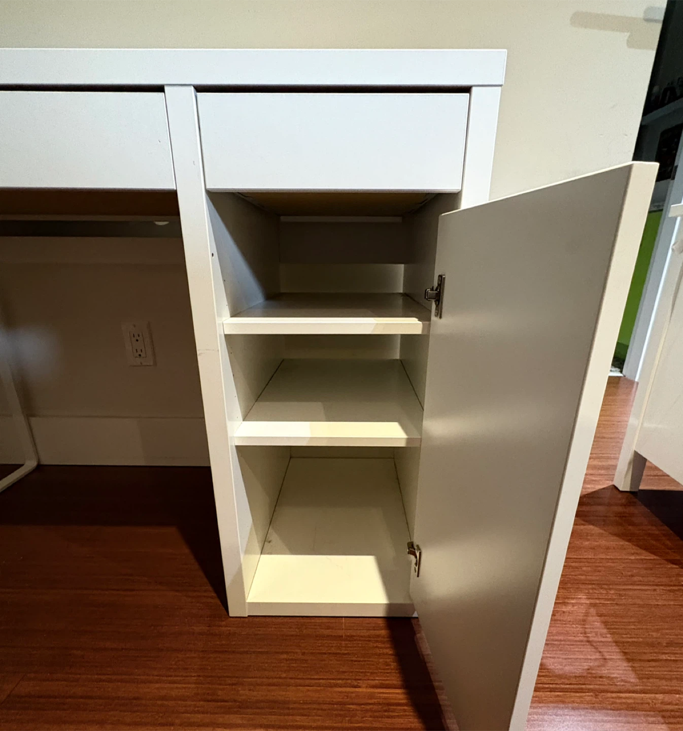 IKEA White Desk with Storage - photo 4