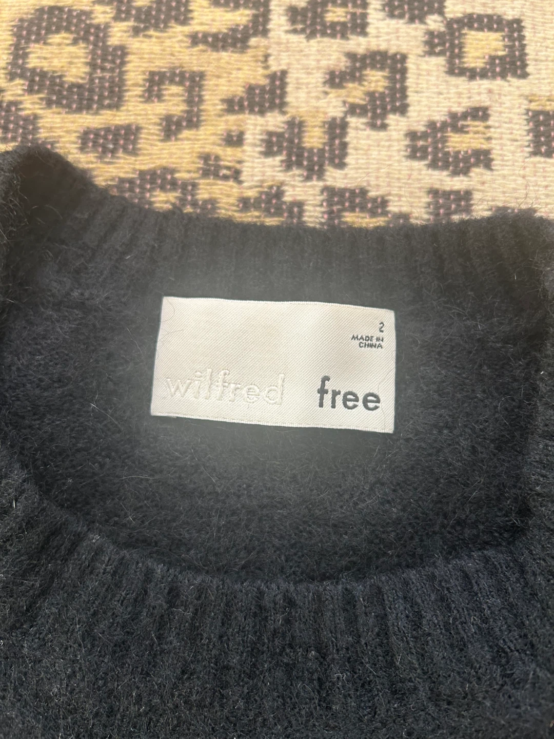 Wilfred Free Black Sweater Dress Size 2 - photo 2