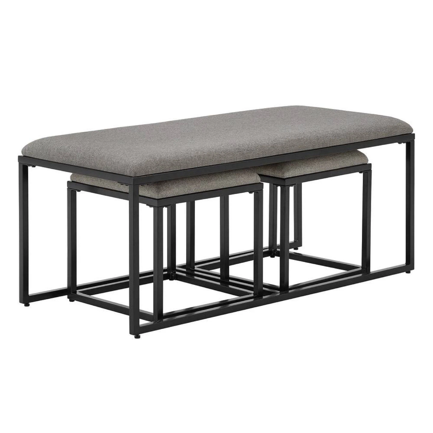 New Gray Nesting Coffee Table Set - photo 5