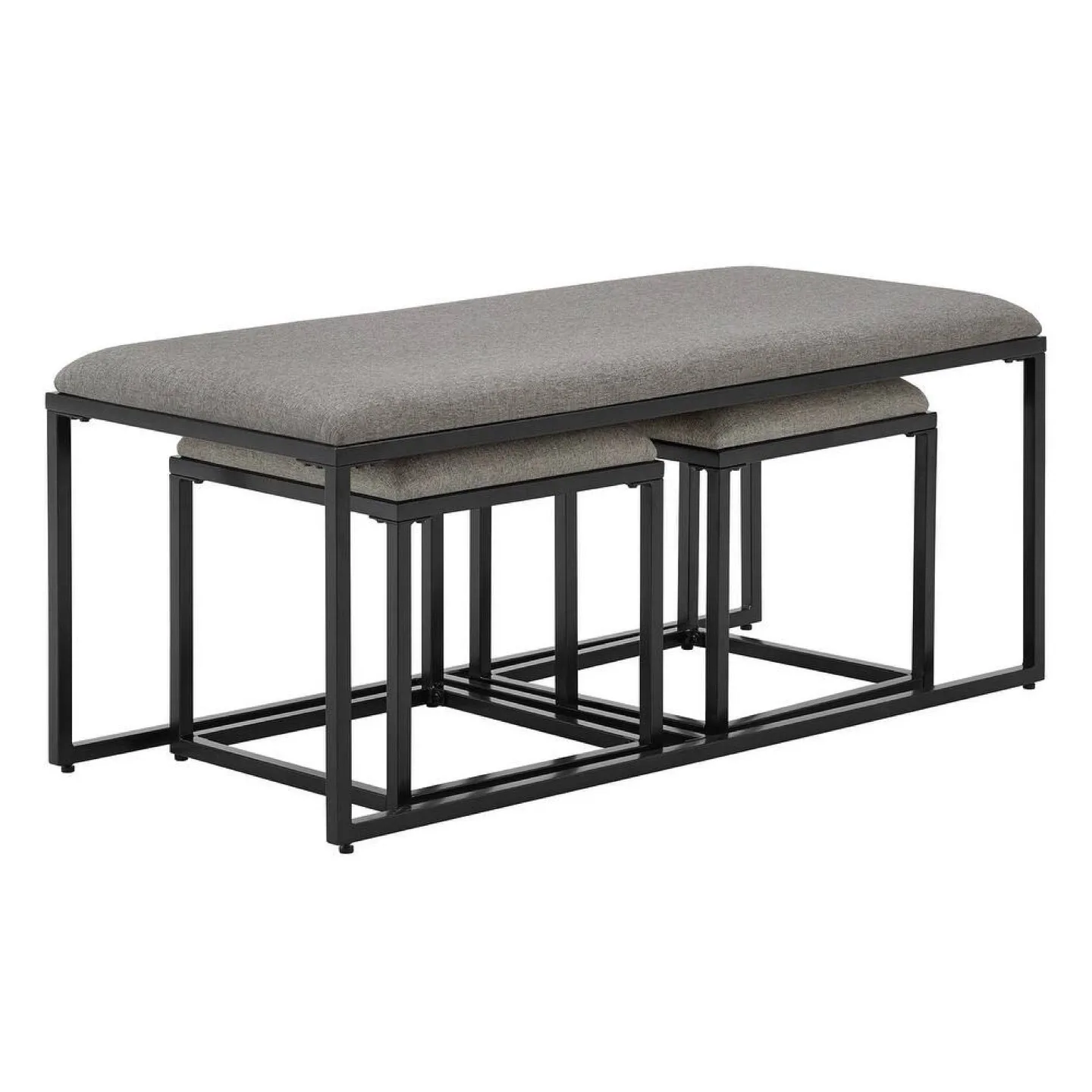 New Gray Nesting Coffee Table Set image indicator(5)