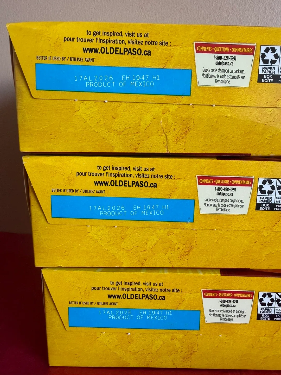 3 El Paso Dinner Kits/Exp. April, 2026 ($8 for all 3 boxes!!) image indicator(6)