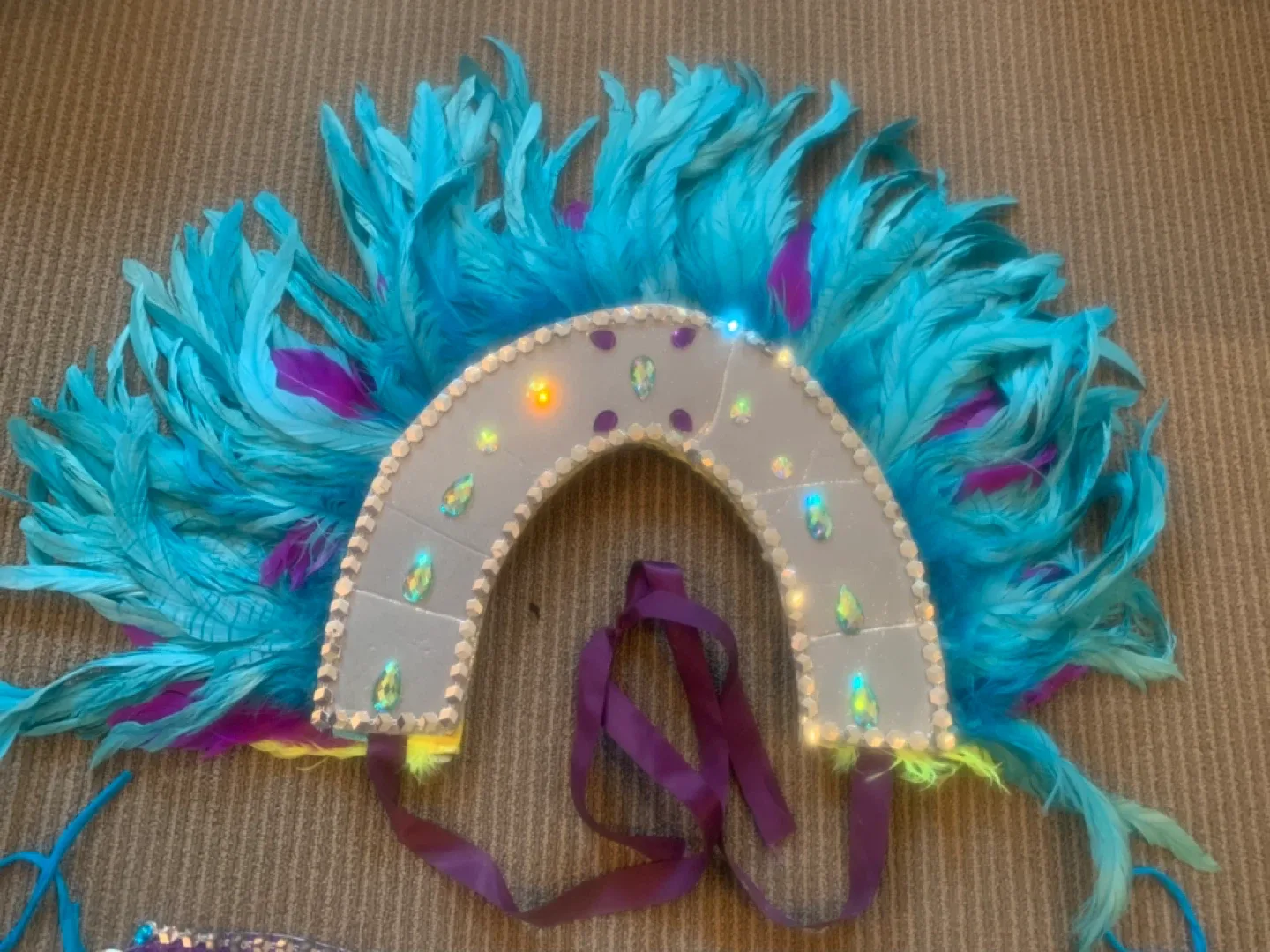 Carnival Costume Set - Feather Headdress & More image indicator(3)