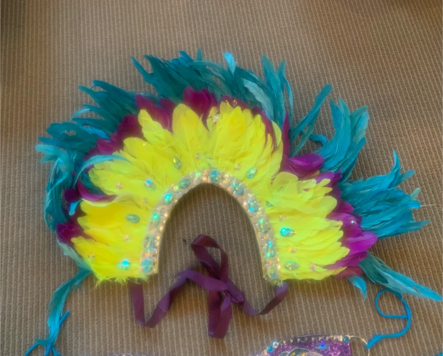 Carnival Costume Set - Feather Headdress & More image indicator(2)