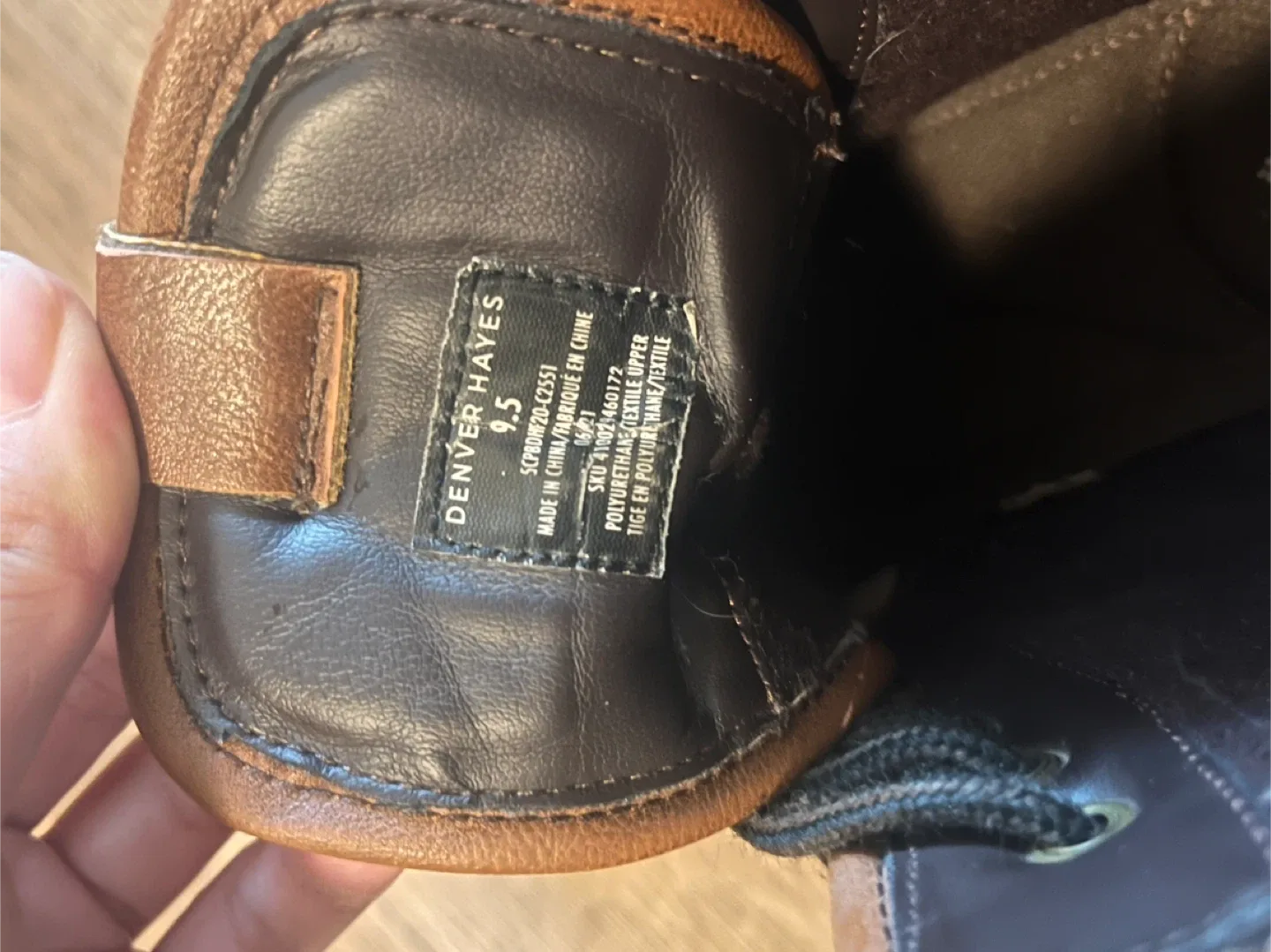 Denver Hayes Brown Leather Boots - Size 9.5 image indicator(2)