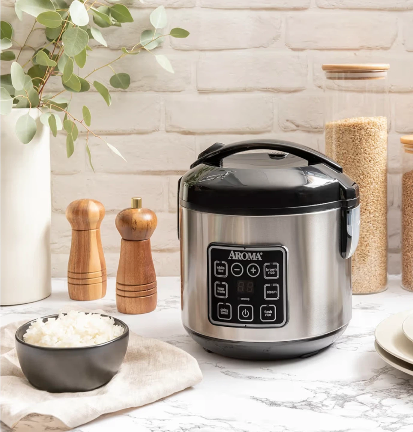 Aroma Rice & Grain Cooker - 8 Cups / 2 Quarts