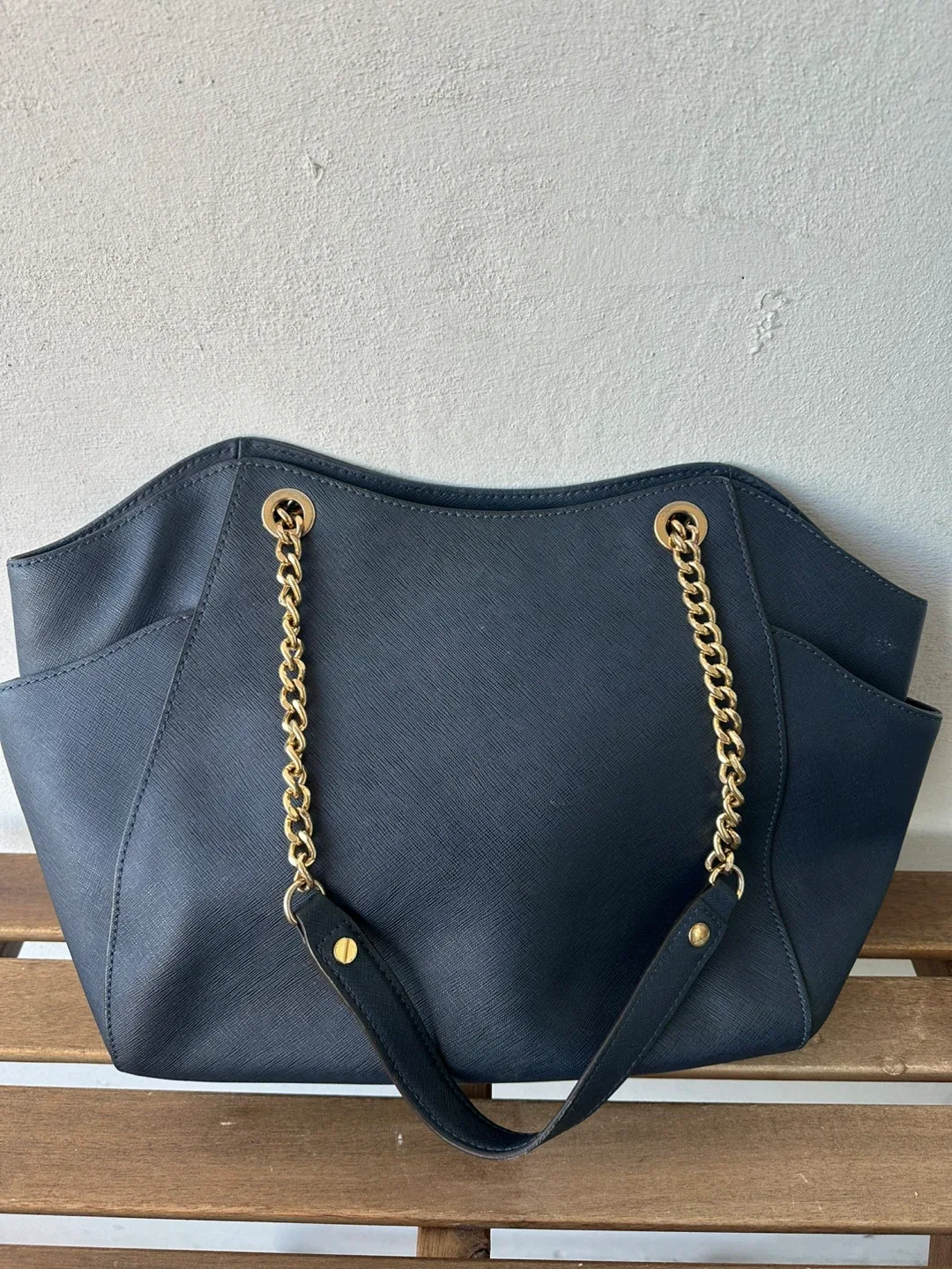 Michael Kors Navy Tote Bag image indicator(2)