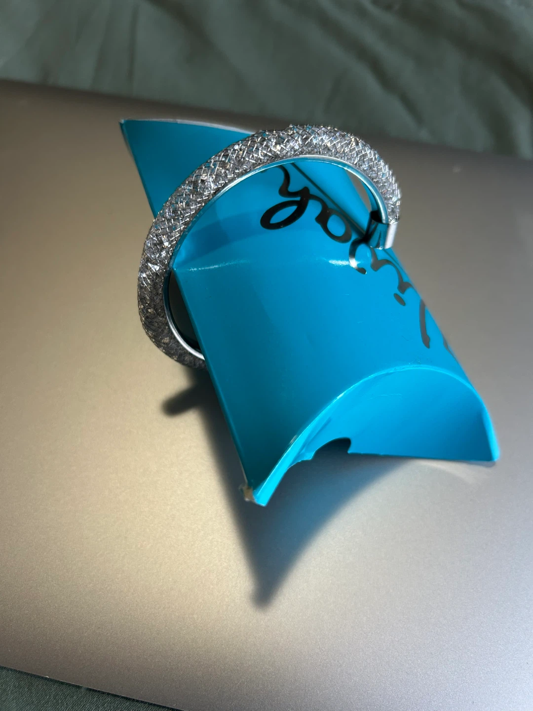 Vivah Silver Bangle Bracelet with Box