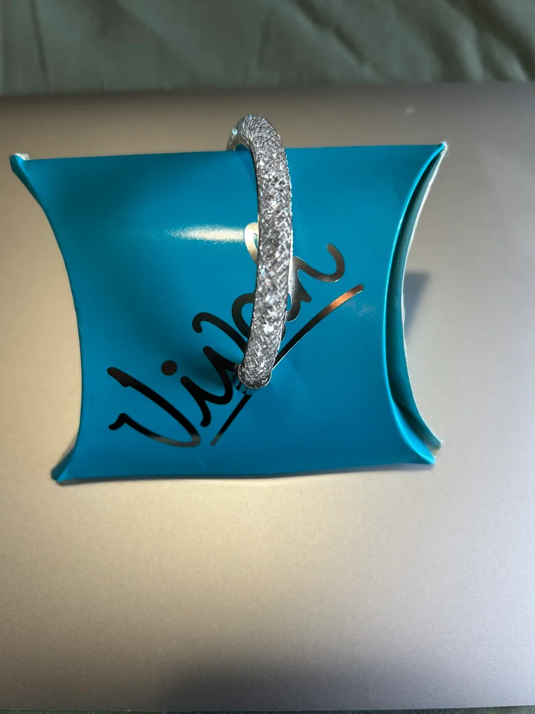 Vivah Silver Bangle Bracelet with Box image indicator(2)