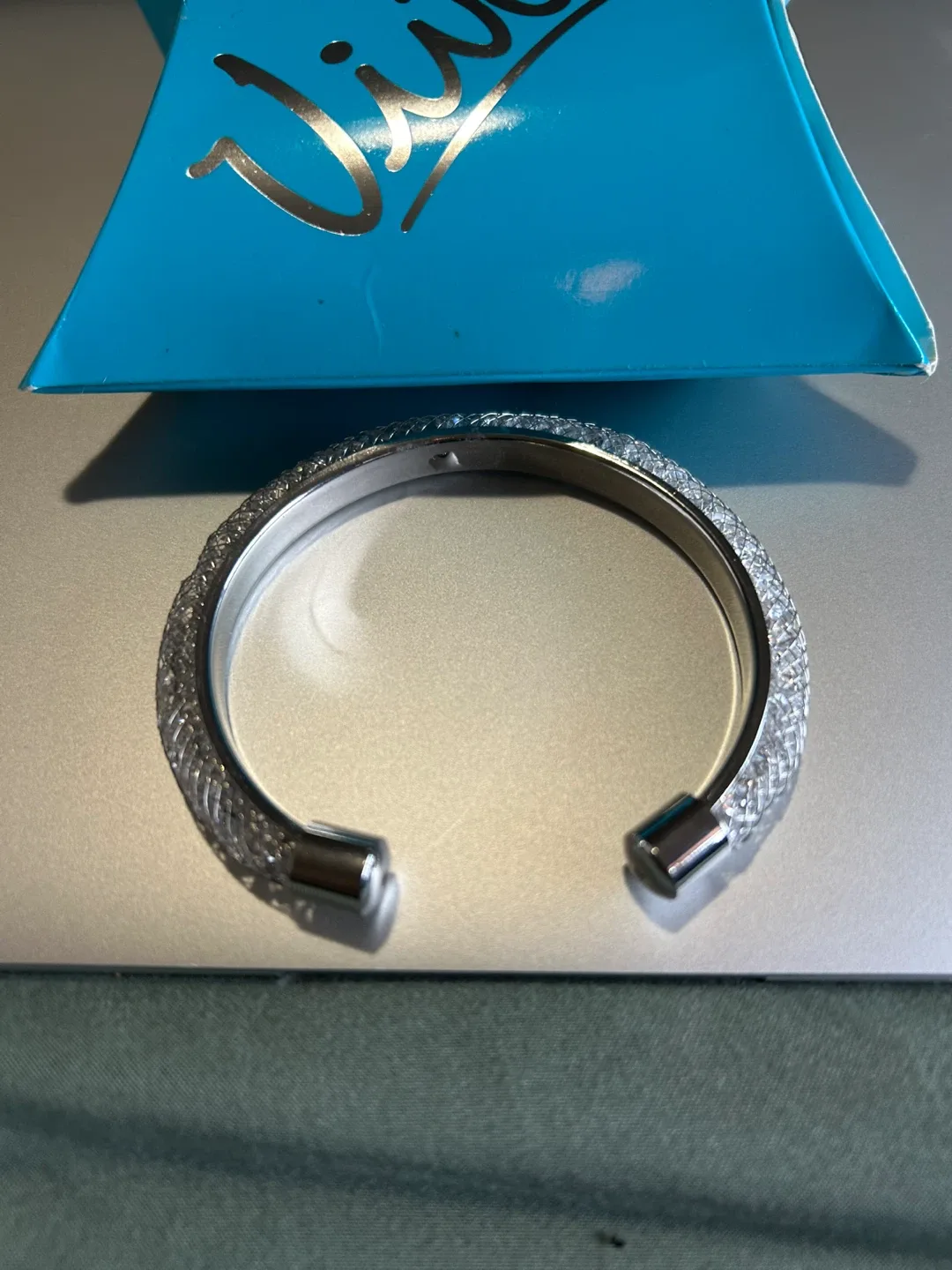 Vivah Silver Bangle Bracelet with Box image indicator(4)