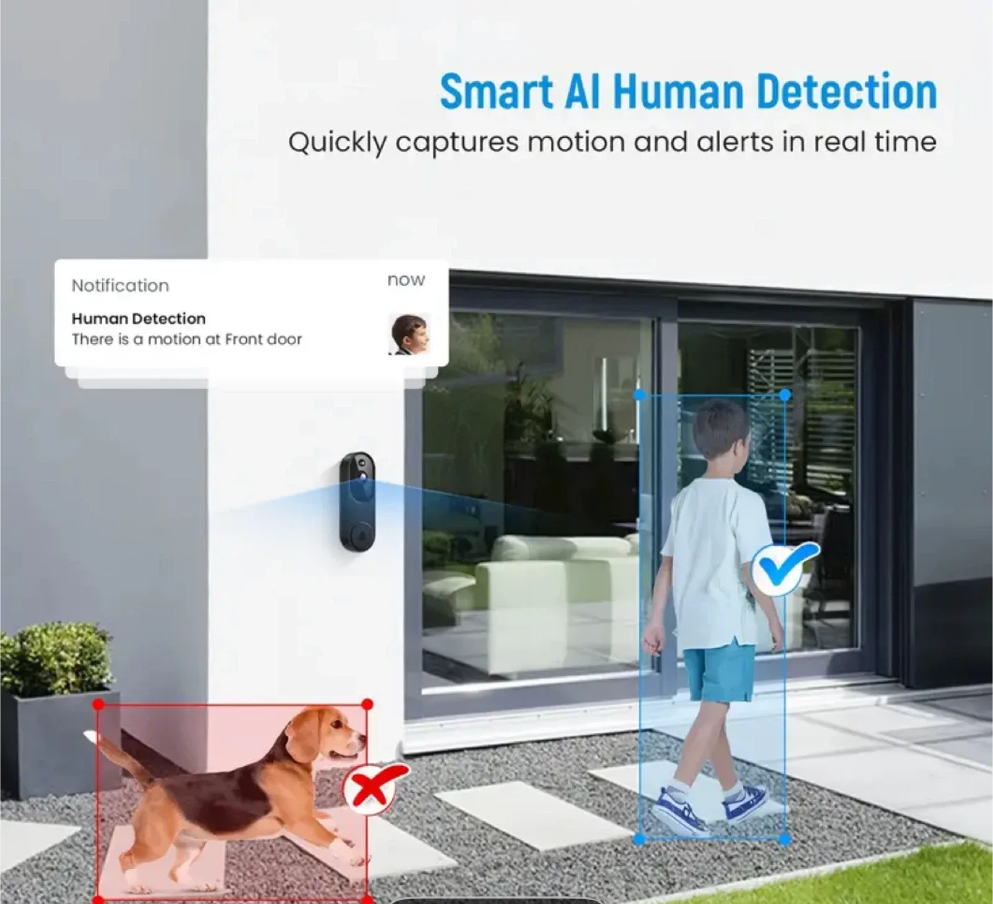 1080p Video Doorbell with Night Vision image indicator(2)