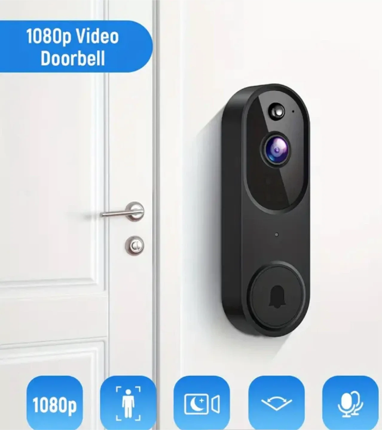 1080p Video Doorbell with Night Vision image indicator(5)