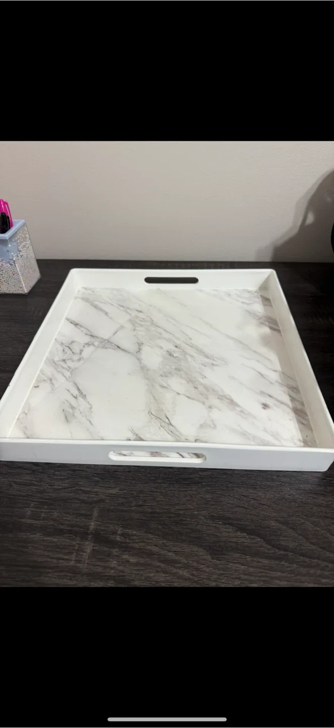 Plastic Marble Design Tray thumbnail