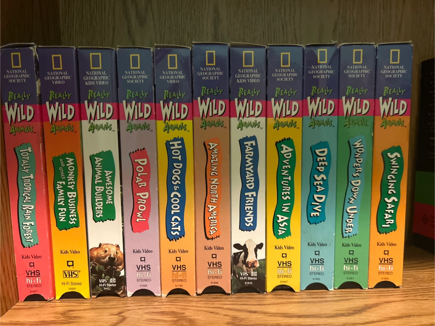 National Geographic Really Wild Animals VHS Tapes