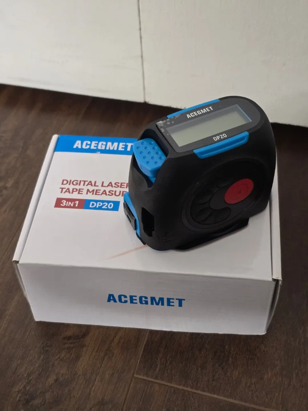 Digital Tape Measure with Built-in Laser