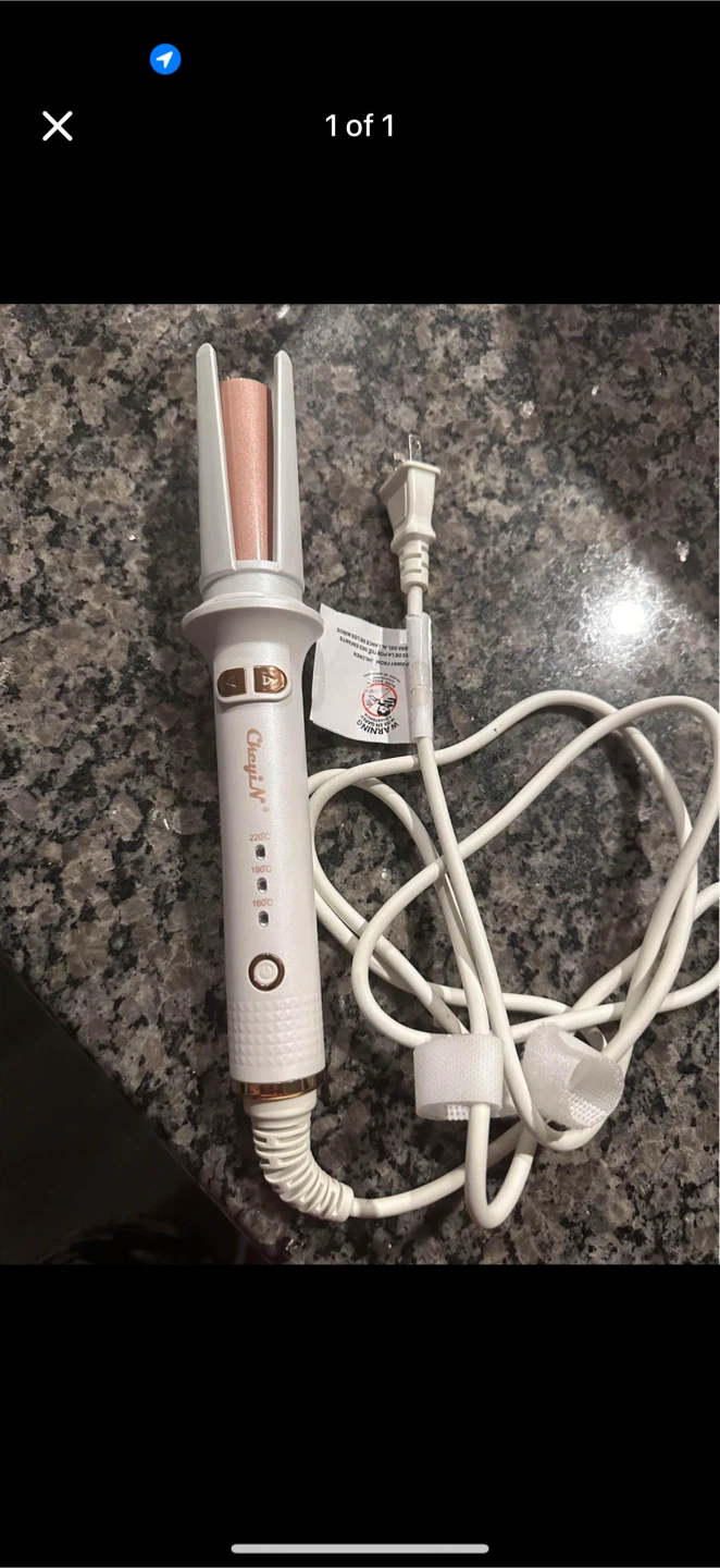 ChyiN Automatic Hair Curler - White & Rose Gold