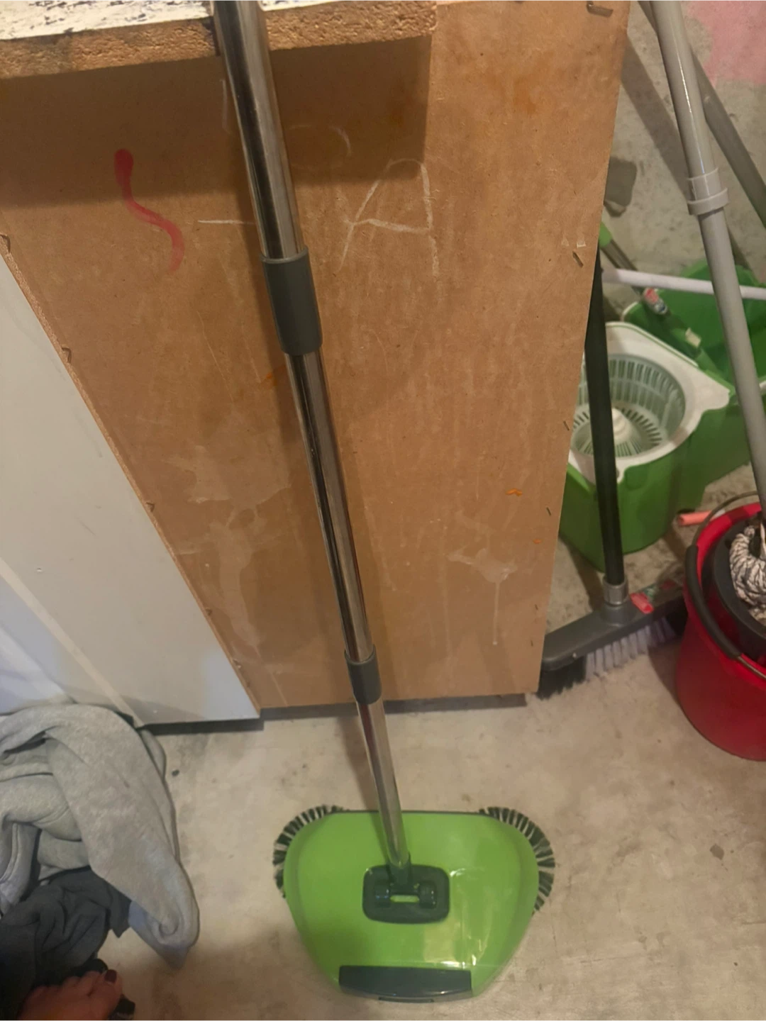 Green Floor Sweeper