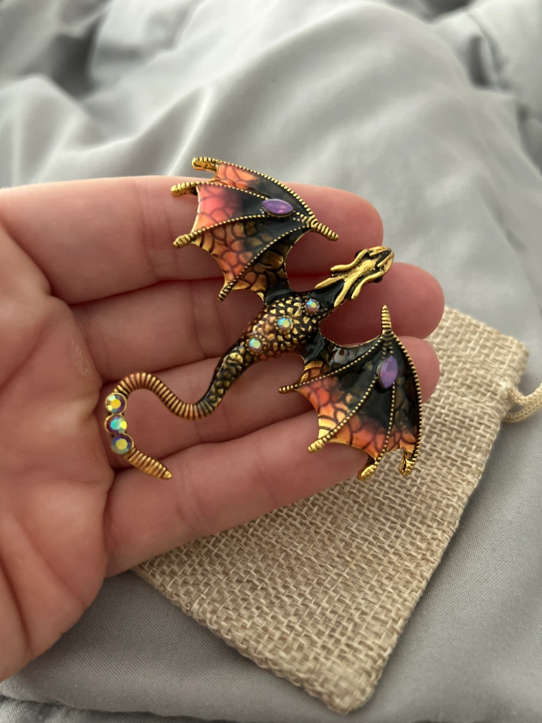 Dragon Brooch Pin - Fantasy Jewellery - photo 4