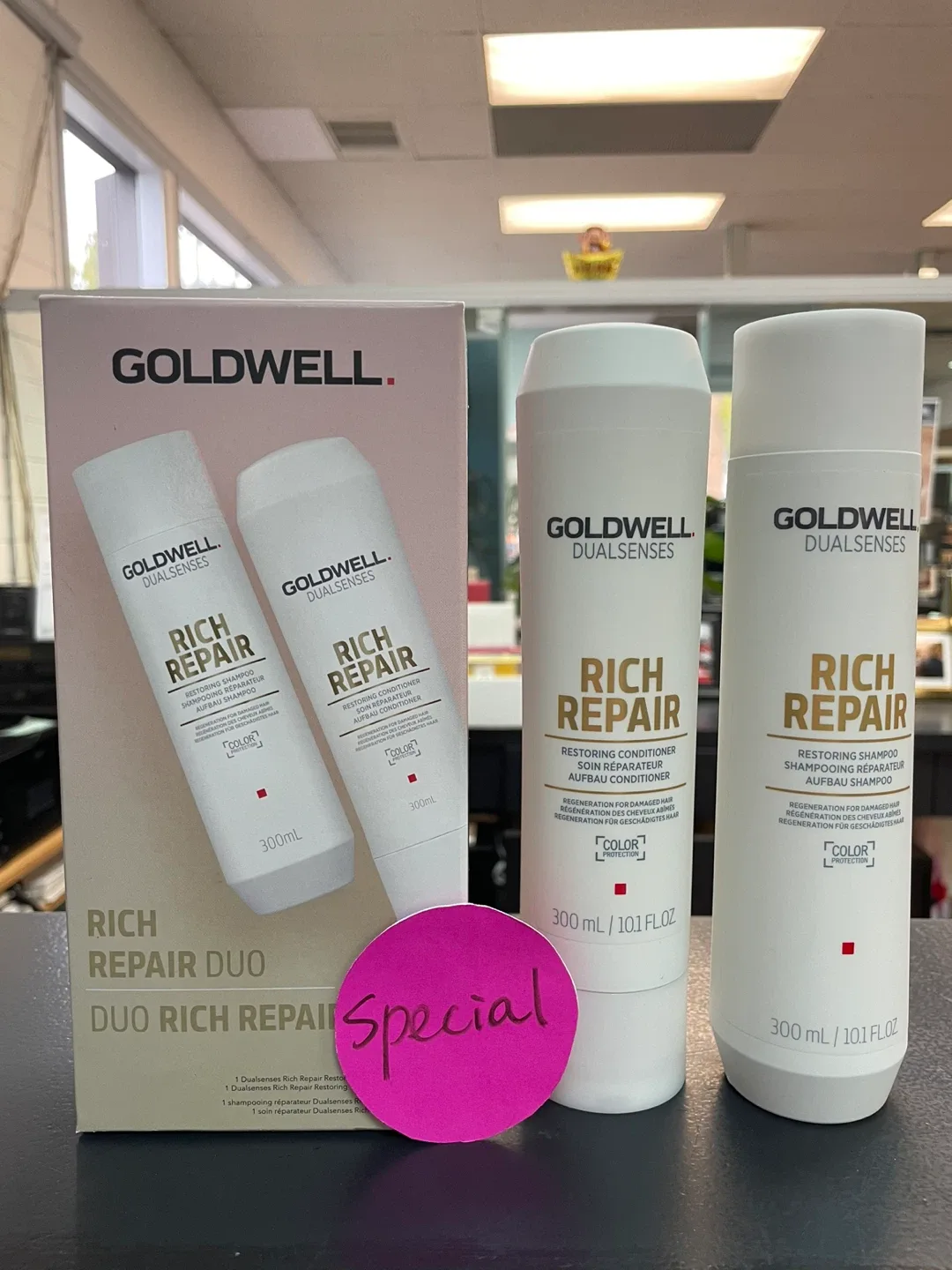 Goldwell Rich Repair set Shampoo & Conditioner 300ml image indicator(2)