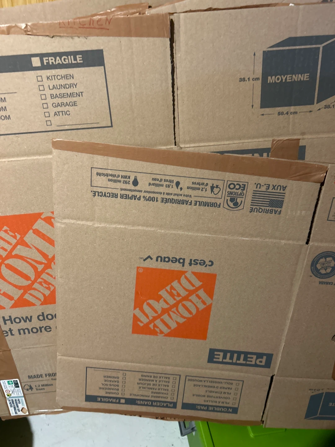 Moving boxes