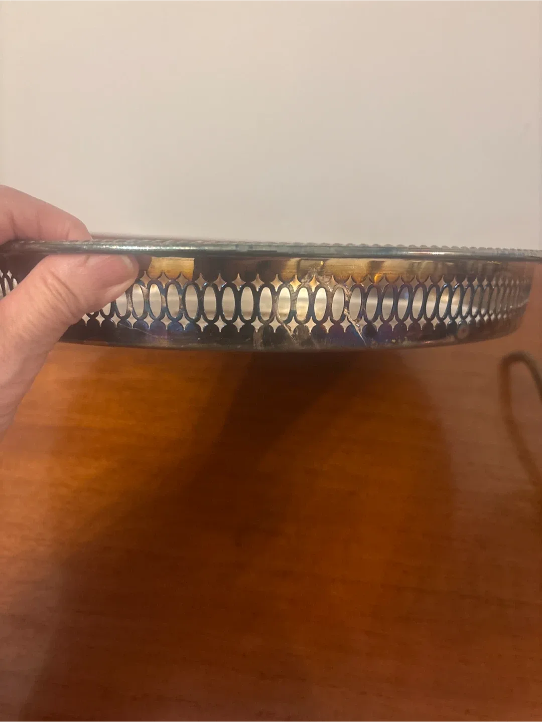 Silver Plated Serving Tray image indicator(4)