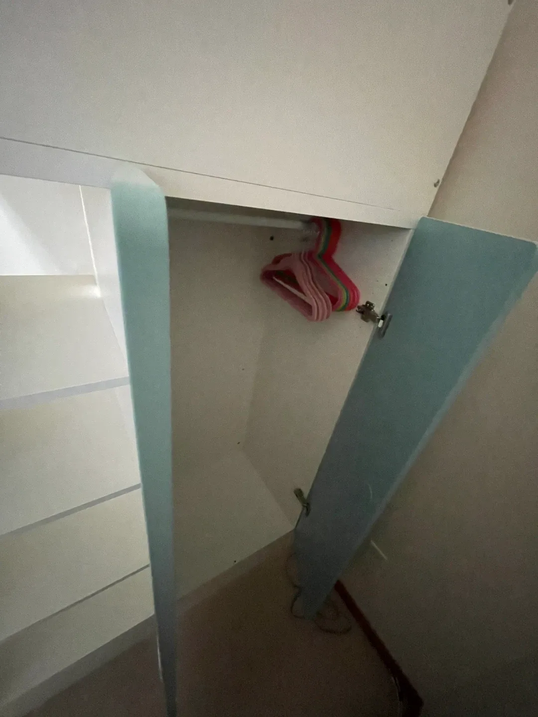 Loft Bed with Desk and Storage - White & Blue image indicator(6)