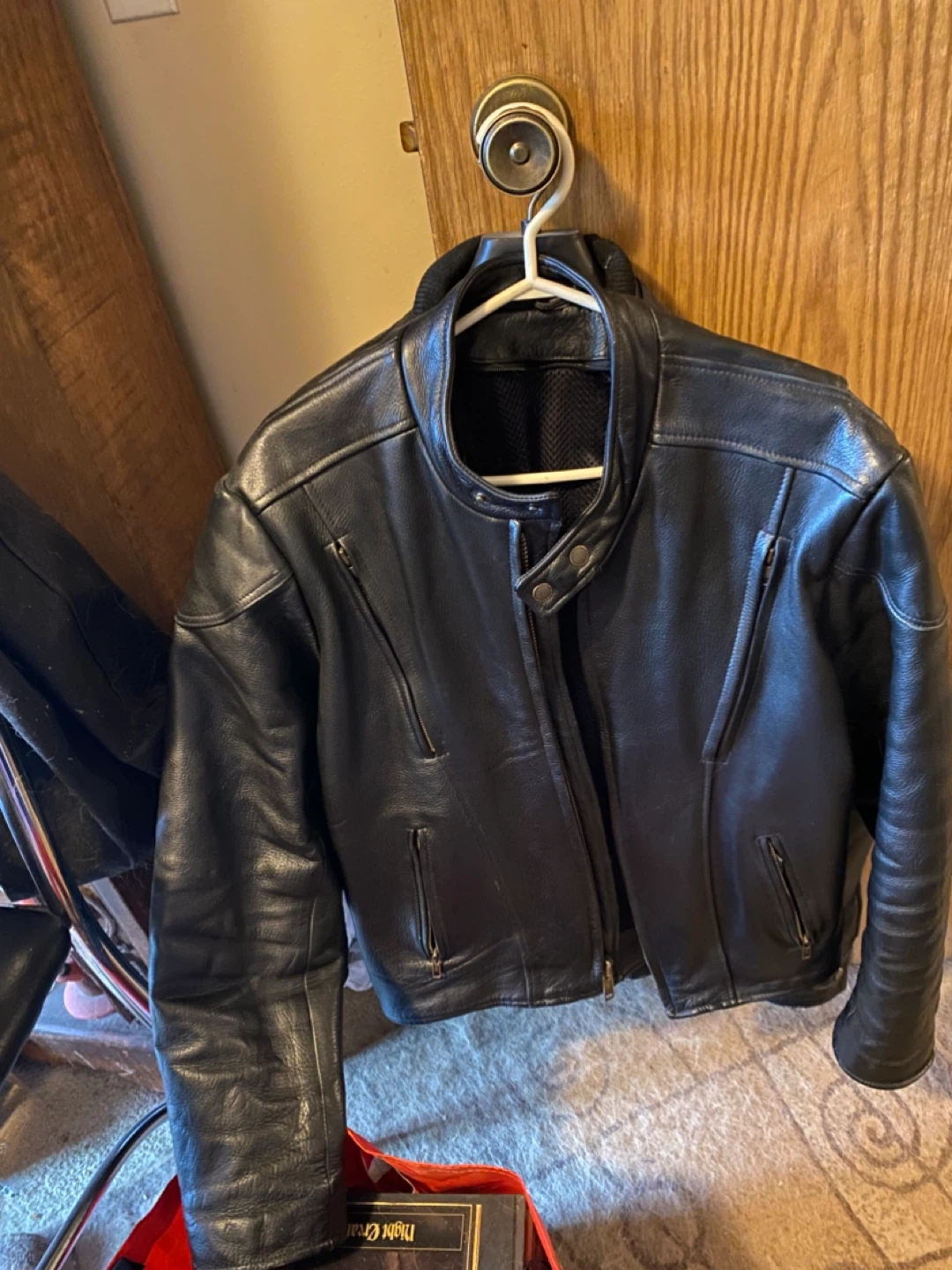 Black Leather Motorcycle Jacket
