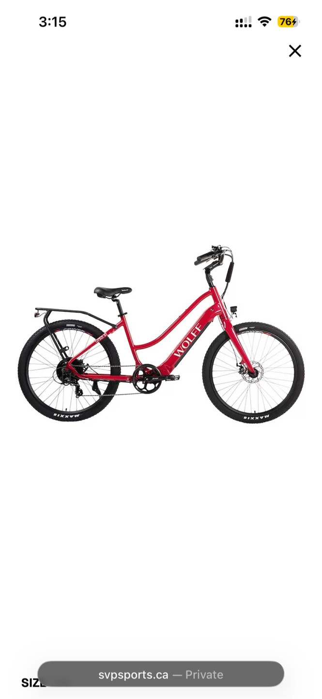 Wolff Electric Bike - Red - photo 5