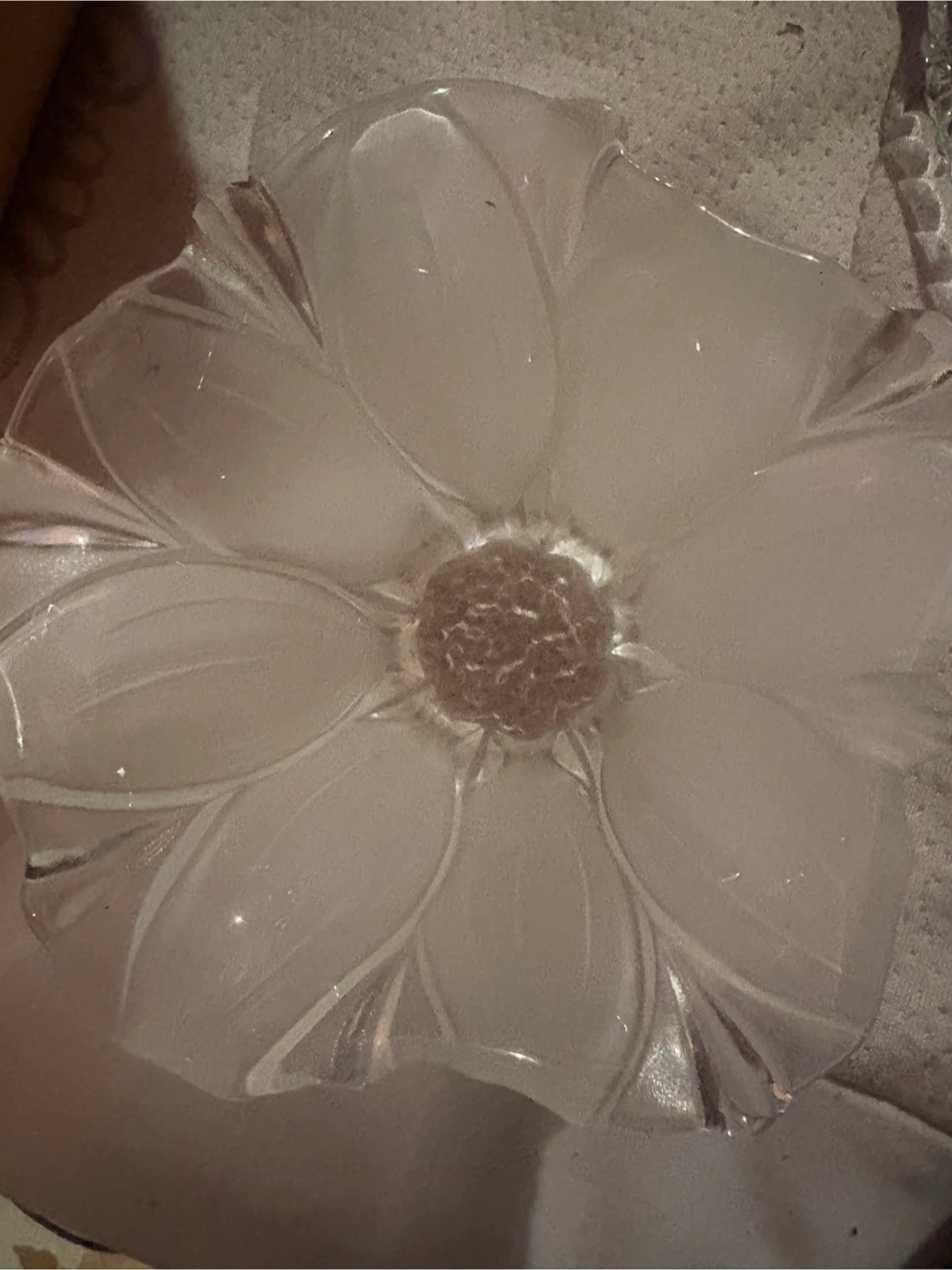 Flower Shaped Glass Bowl