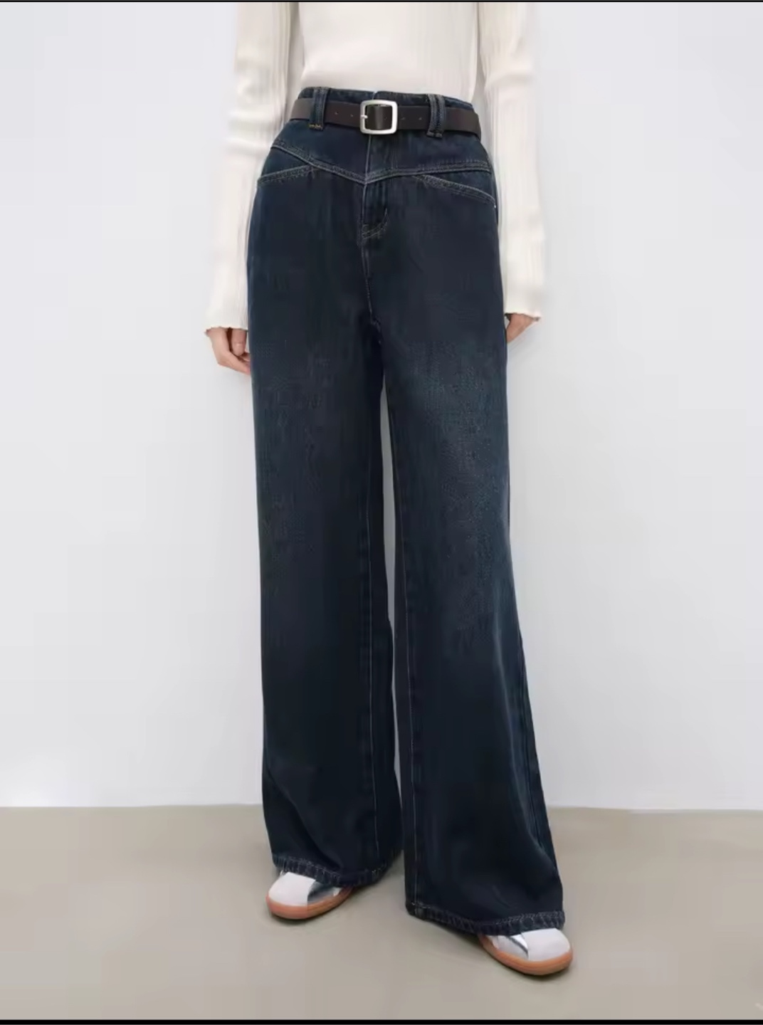 New Petite Warm Dark Blue Women’s Jeans with Tags from Ziqiao