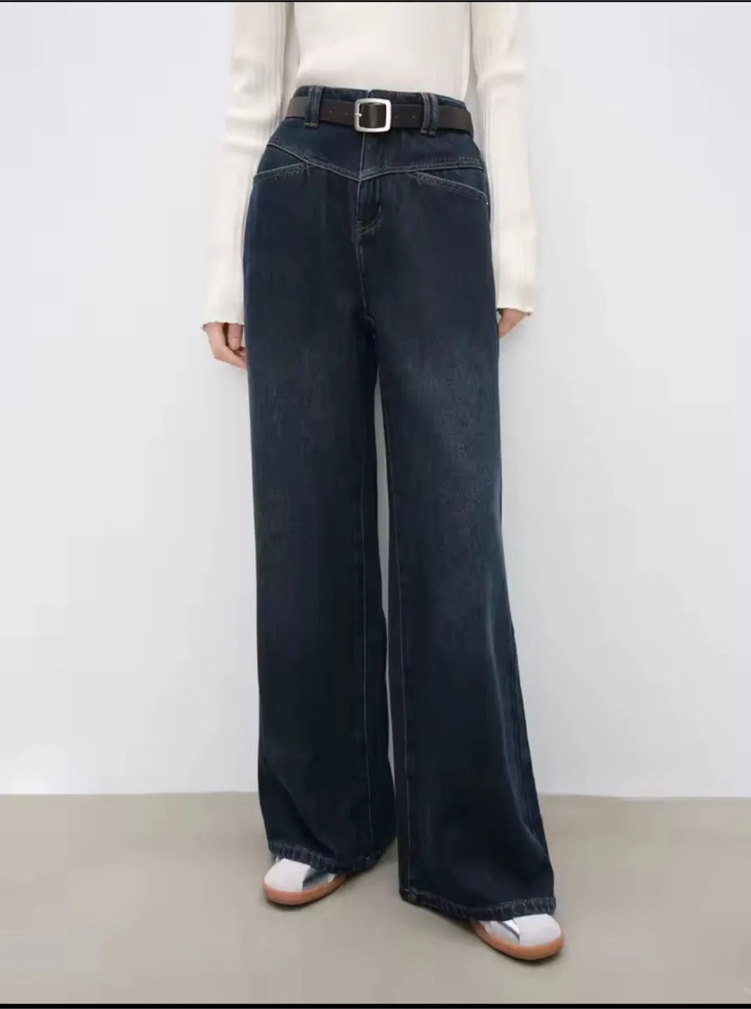 New Petite Warm Dark Blue Women’s Jeans with Tags from Ziqiao thumbnail