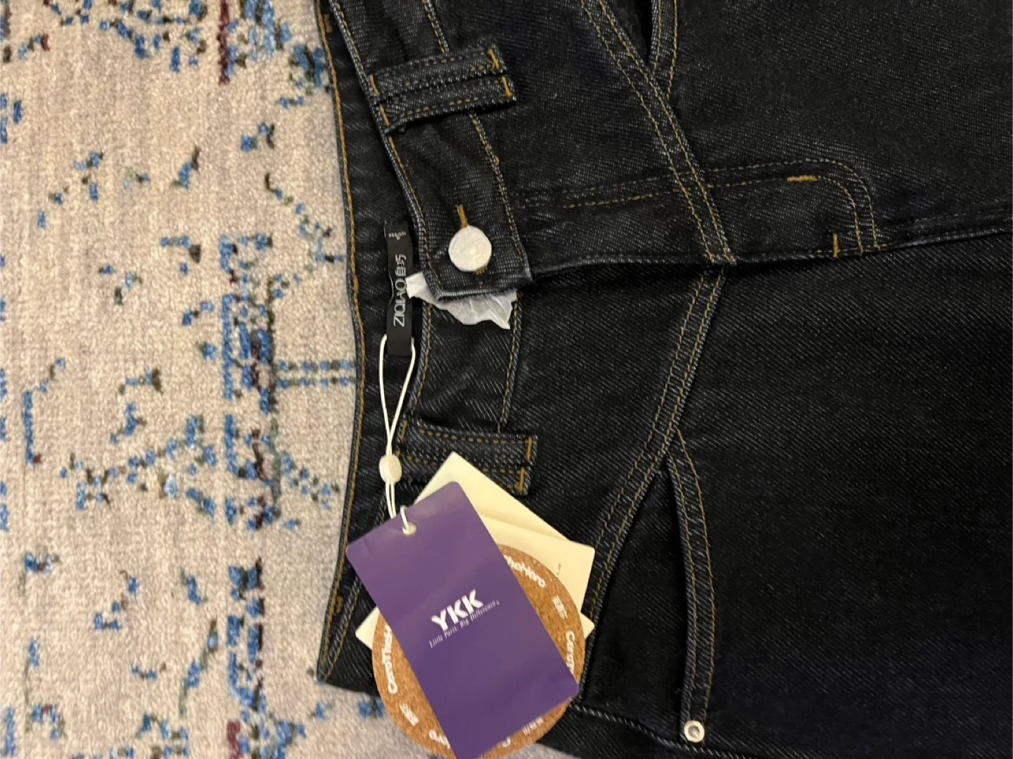 New Petite Warm Dark Blue Women’s Jeans with Tags from Ziqiao image indicator(6)